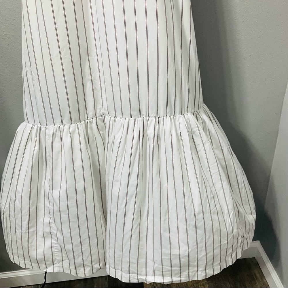 3.1 Phillip Lim Striped Tent Dress size 10 white with light brown strips D130 - Picture 6 of 14